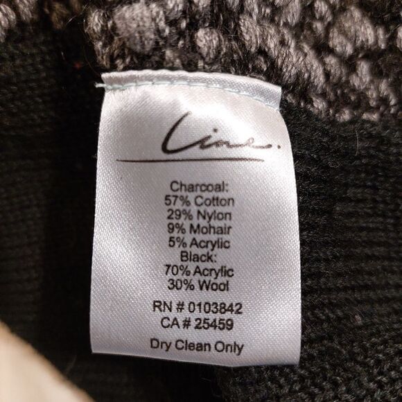 Line Wool Cotton Blend Flowy Knit Cardigan - Picture 5 of 6